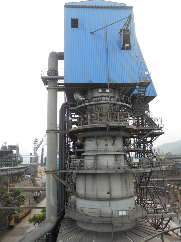 并流蓄热式双膛石灰竖窑