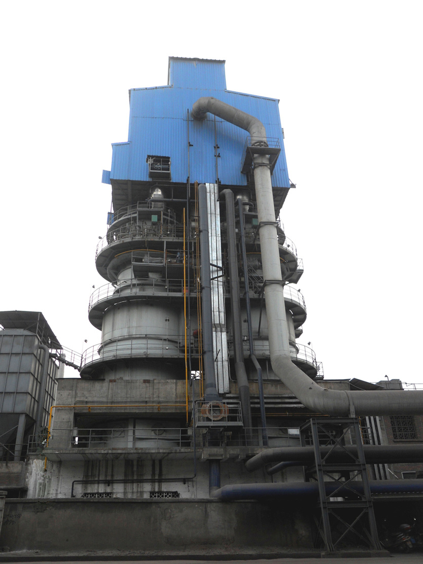 并流蓄热式双膛石灰竖窑