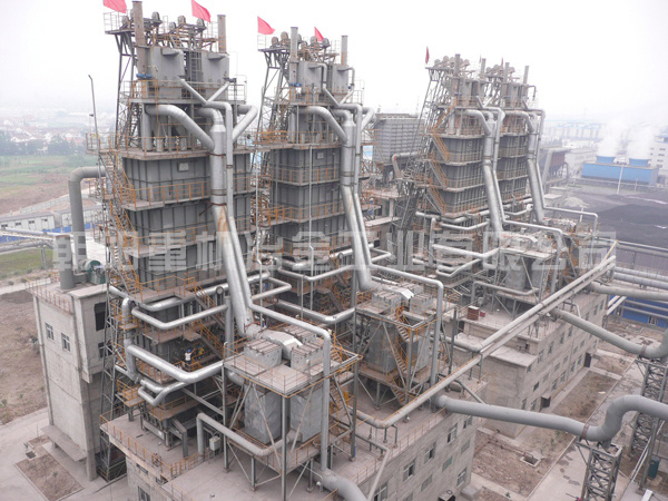 韩城三立炉料有限公司勉县分公司4×400M3/d竖窑活性石灰生产线